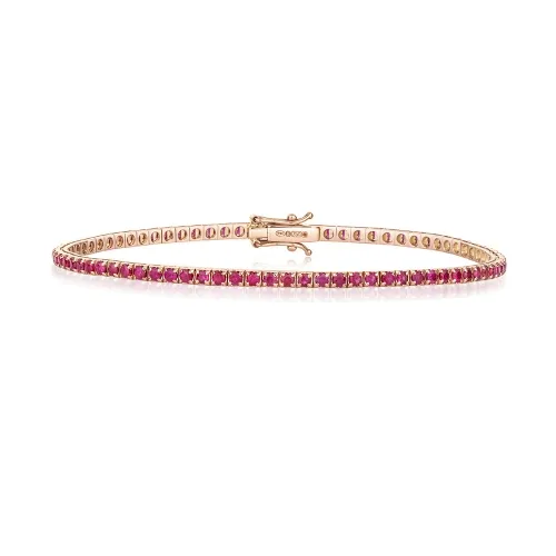 Rose Gold Ruby Bracelet 18ct (2.56ct Rubies)